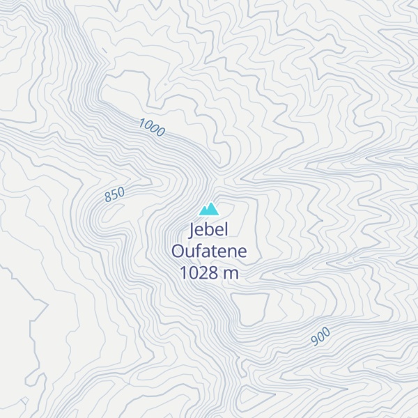 Map of Jebel Oufatene