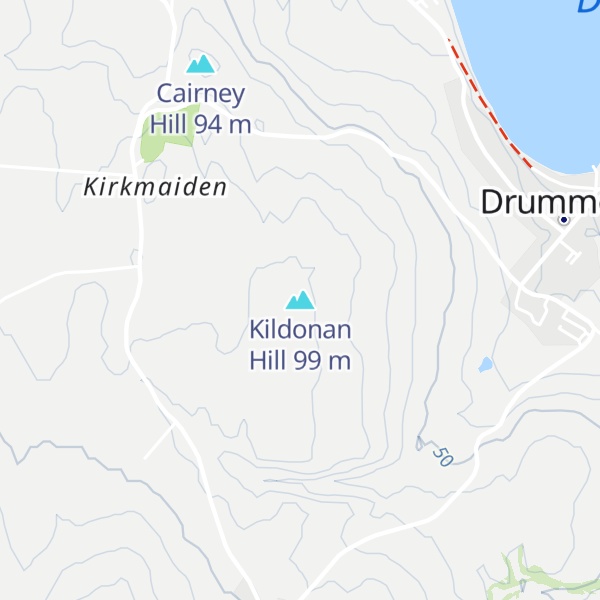 Map of Kildonan Hill
