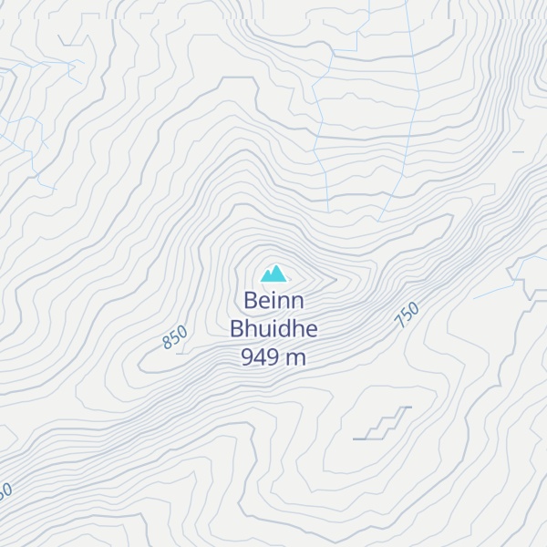 Map of Beinn Bhuidhe