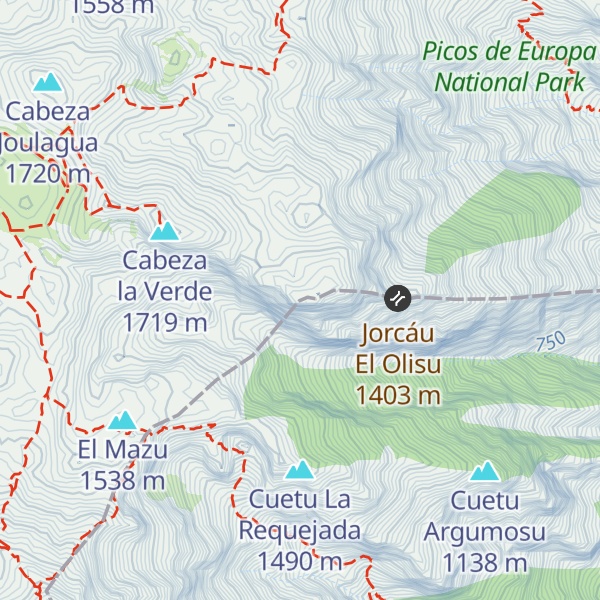 Map of Cabeza Llambria