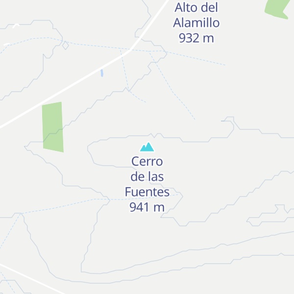 Map of Cerro de las Fuentes