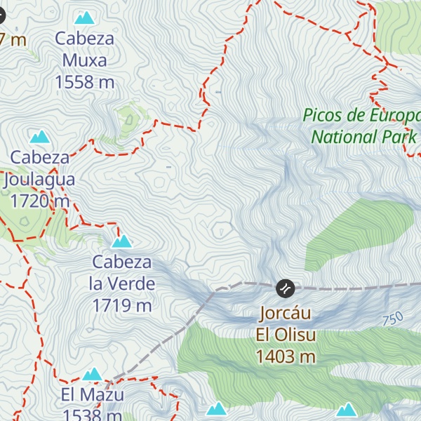 Map of Cabeza El Cubo