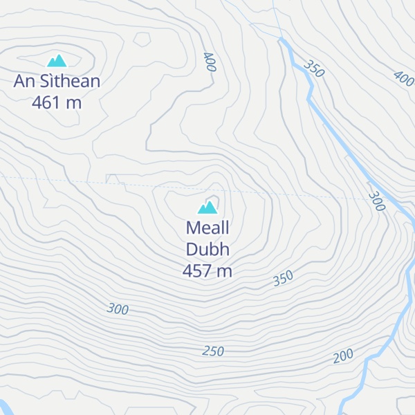 Map of Meall Dubh