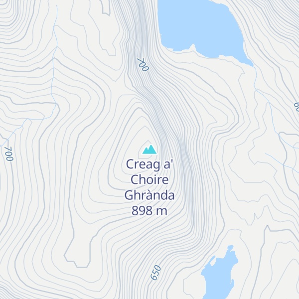 Map of Creag a' Choire Ghrànda