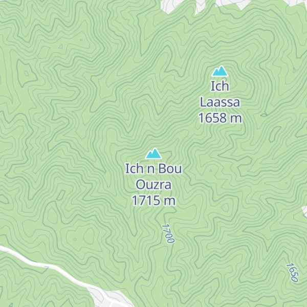 Map of Ich n Bou Ouzra