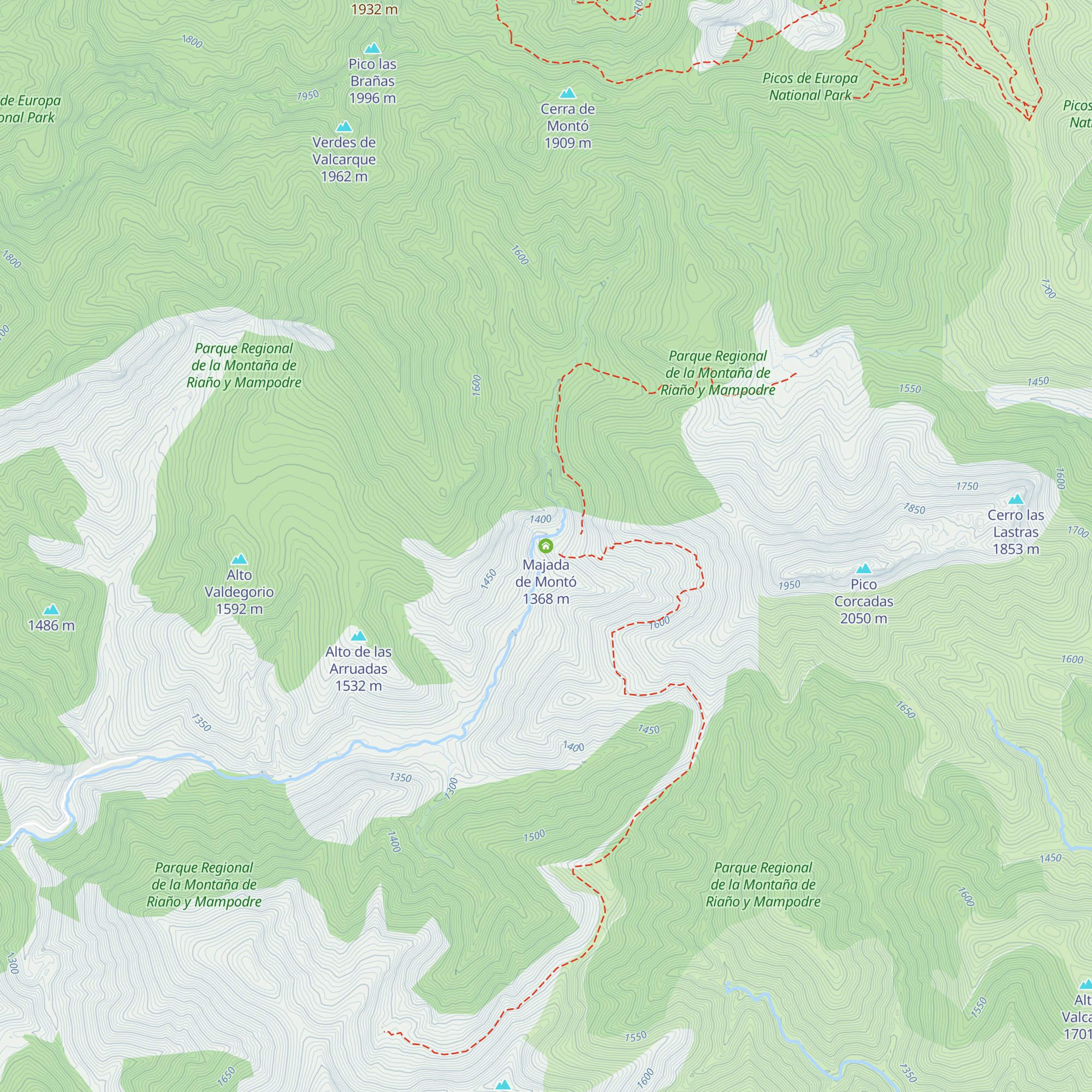 Majada de Montó map