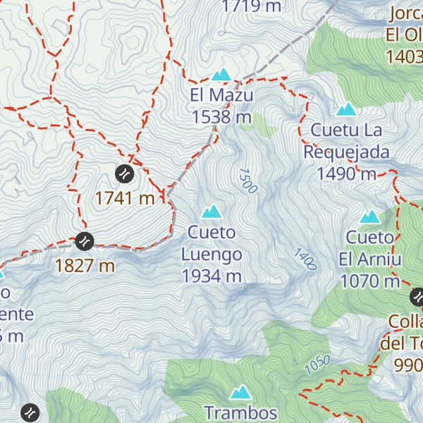 Map of Cueto Luengo