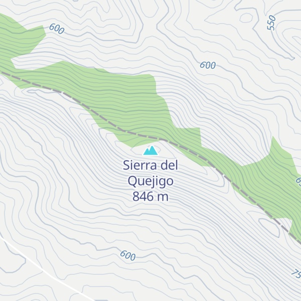 Map of Sierra del Quejigo