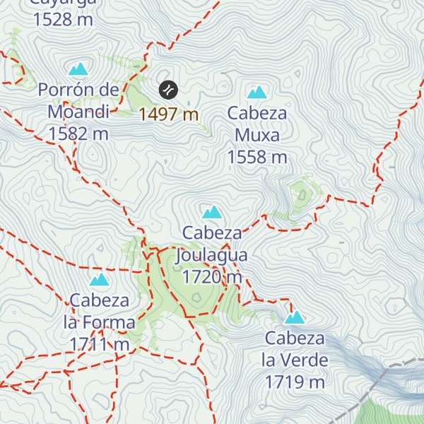 Map of Cabeza Joulagua