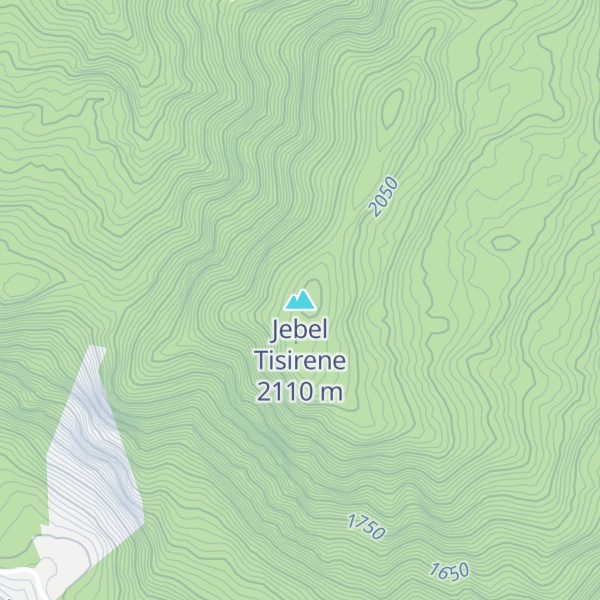 Map of Jebel Tisirene