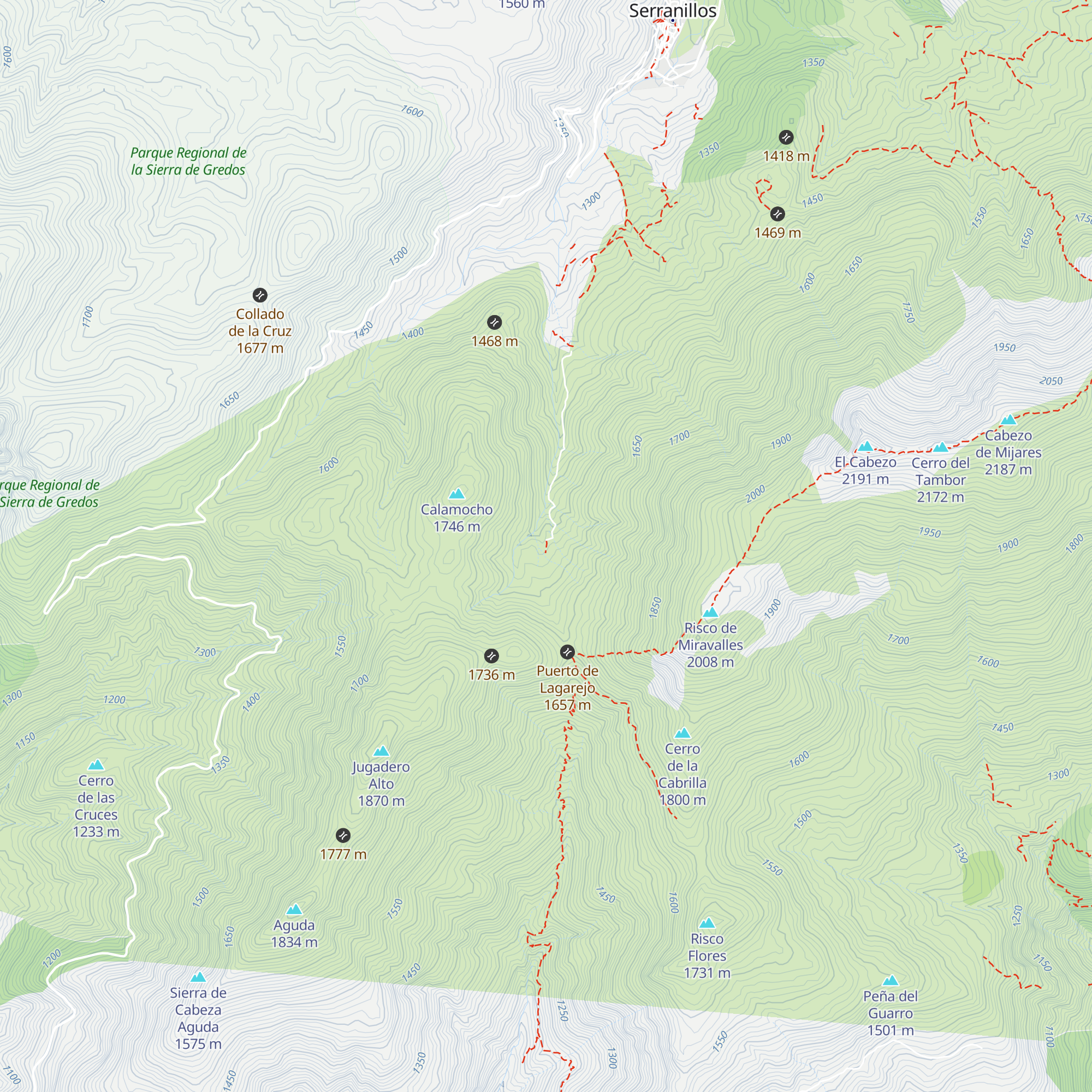 Chozo Garganta Pedro Bernardo map