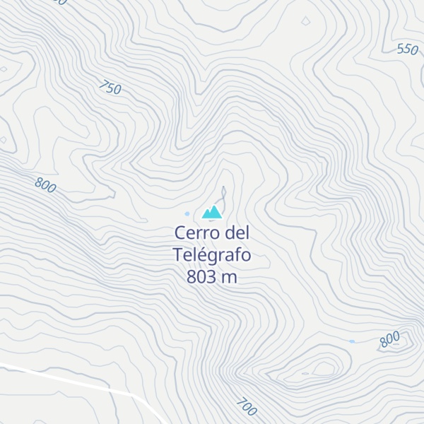 Map of Cerro del Telégrafo