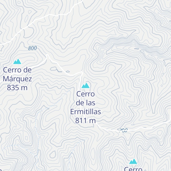 Map of Cerro de las Ermitillas