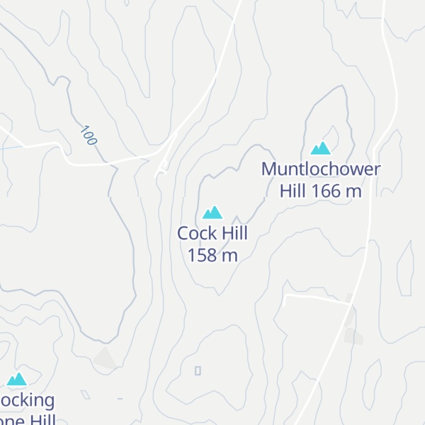Map of Cock Hill