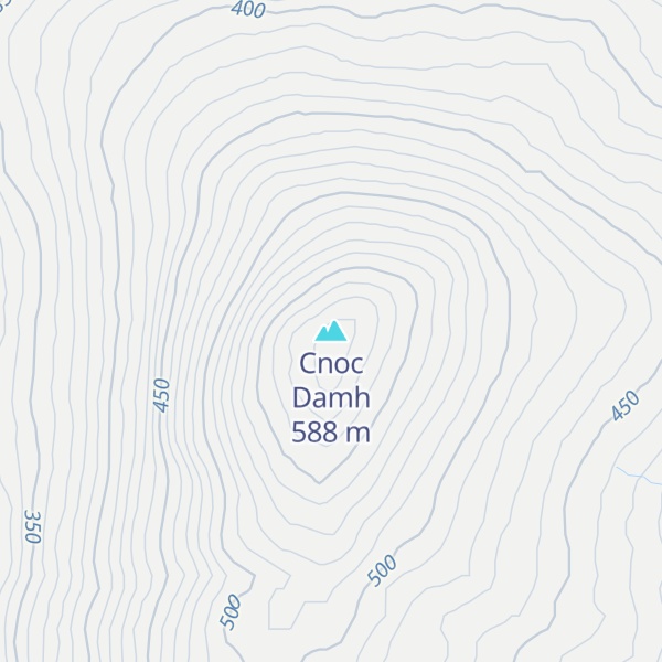 Map of Cnoc Damh