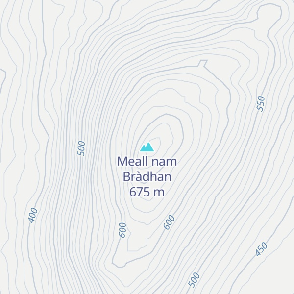 Map of Meall nam Bràdhan