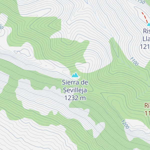 Map of Sierra de Sevilleja