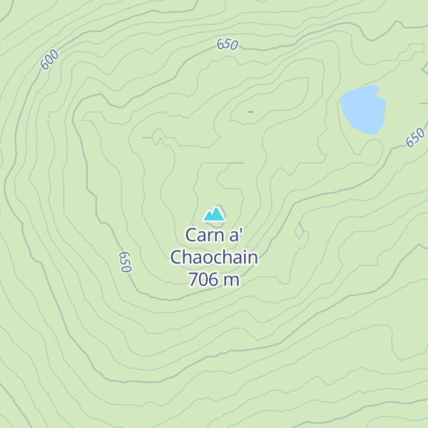 Map of Carn a' Chaochain