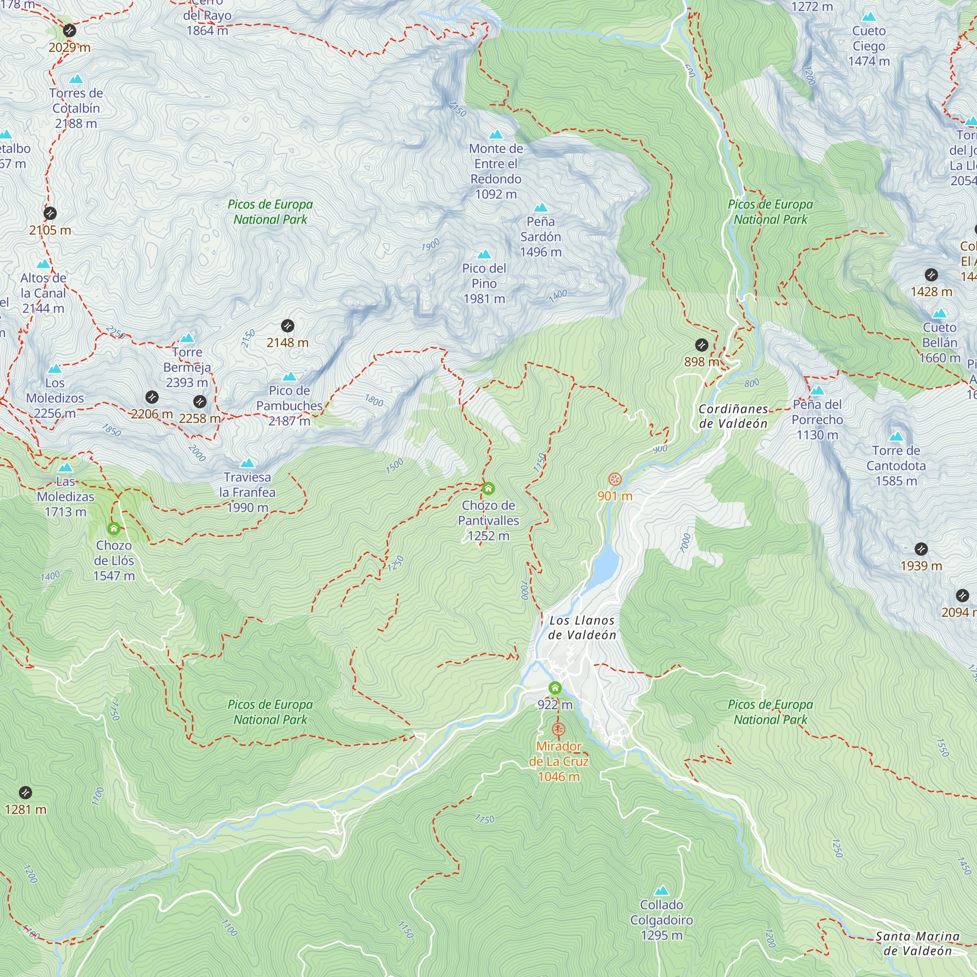 Chozo de Pantivalles map