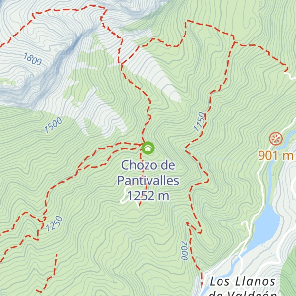 Map of Chozo de Pantivalles
