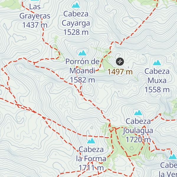 Map of Cabeza las Campanas