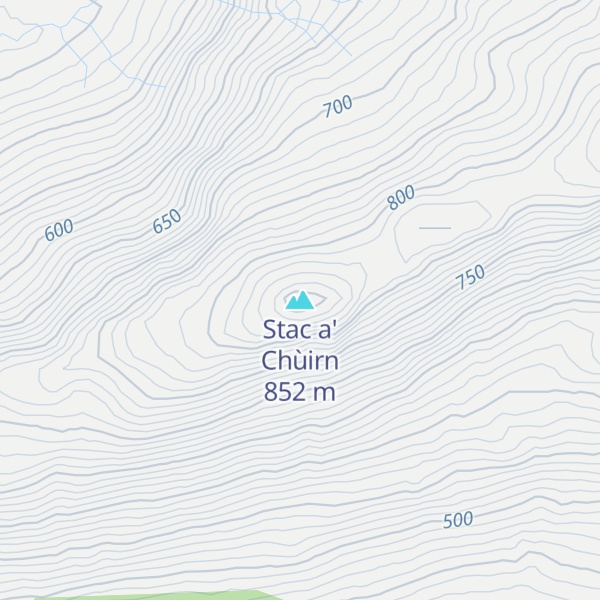 Map of Stac a' Chùirn
