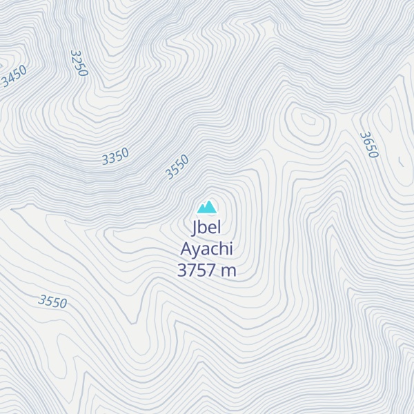 Map of Jbel Ayachi