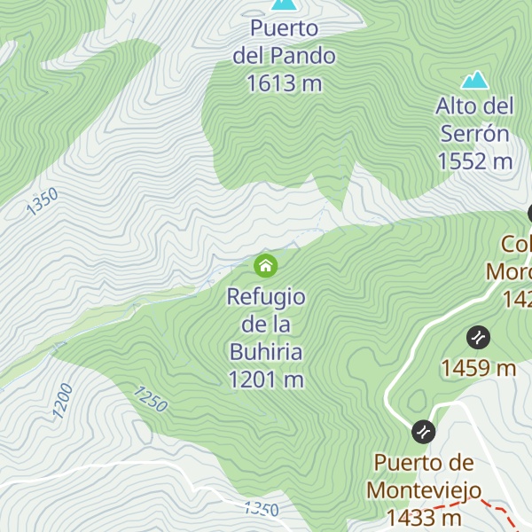 Map of Refugio de la Buhiria