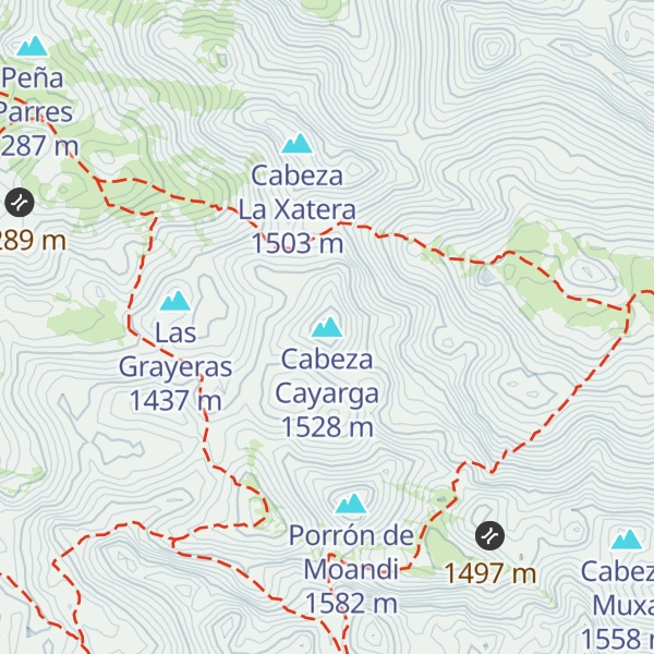 Map of Cabeza Cayarga
