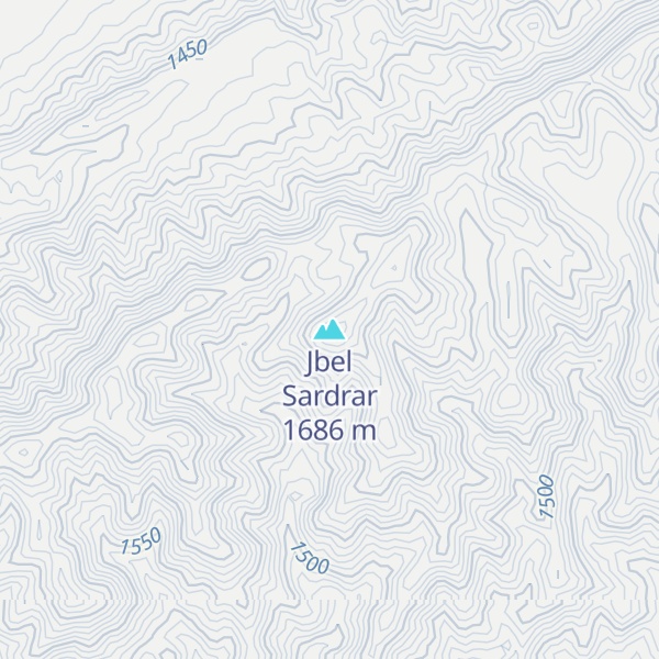 Map of Jbel Sardrar