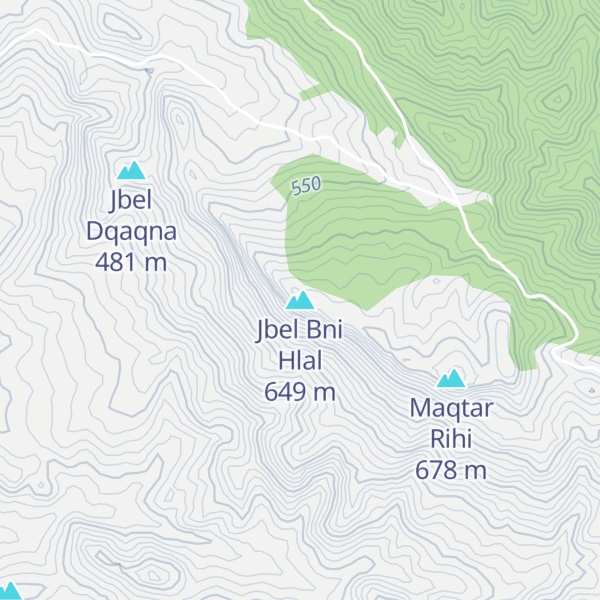 Map of Jbel Bni Hlal