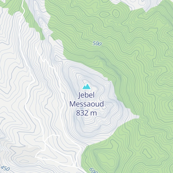 Map of Jebel Messaoud