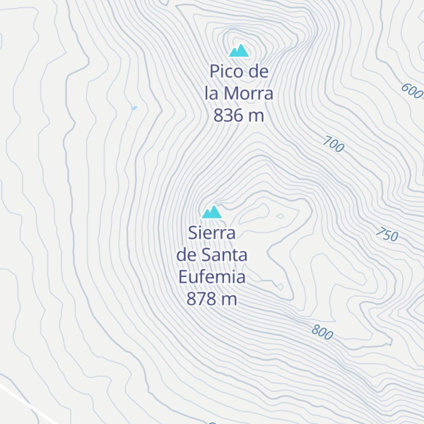 Map of Sierra de Santa Eufemia