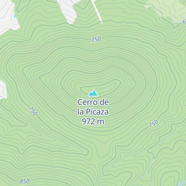 Map of Cerro de la Picaza