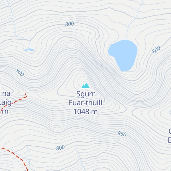 Map of Sgurr Fuar-thuill