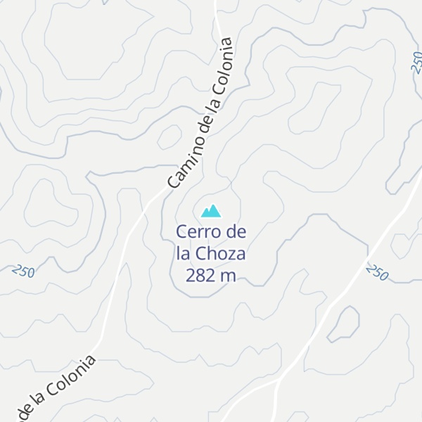 Map of Cerro de la Choza