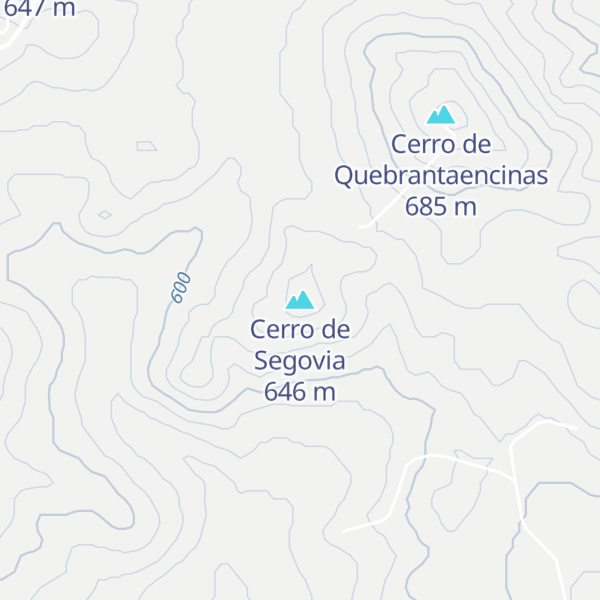 Map of Cerro de Segovia