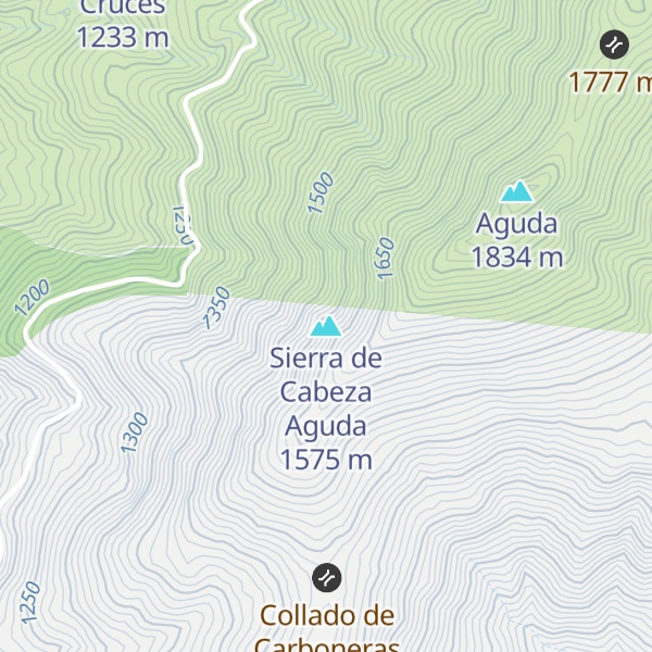Map of Sierra de Cabeza Aguda