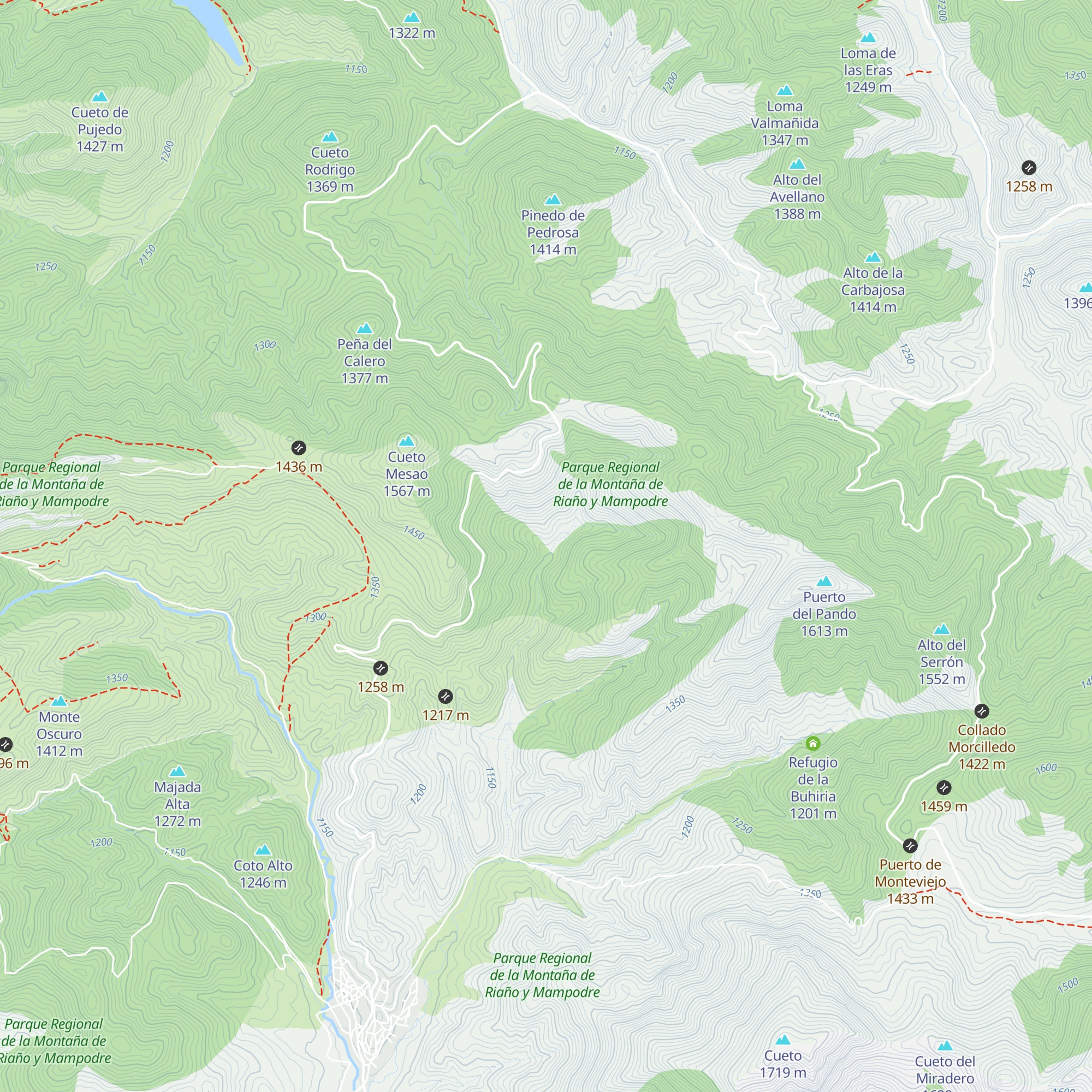 Refugio de Montolaye map