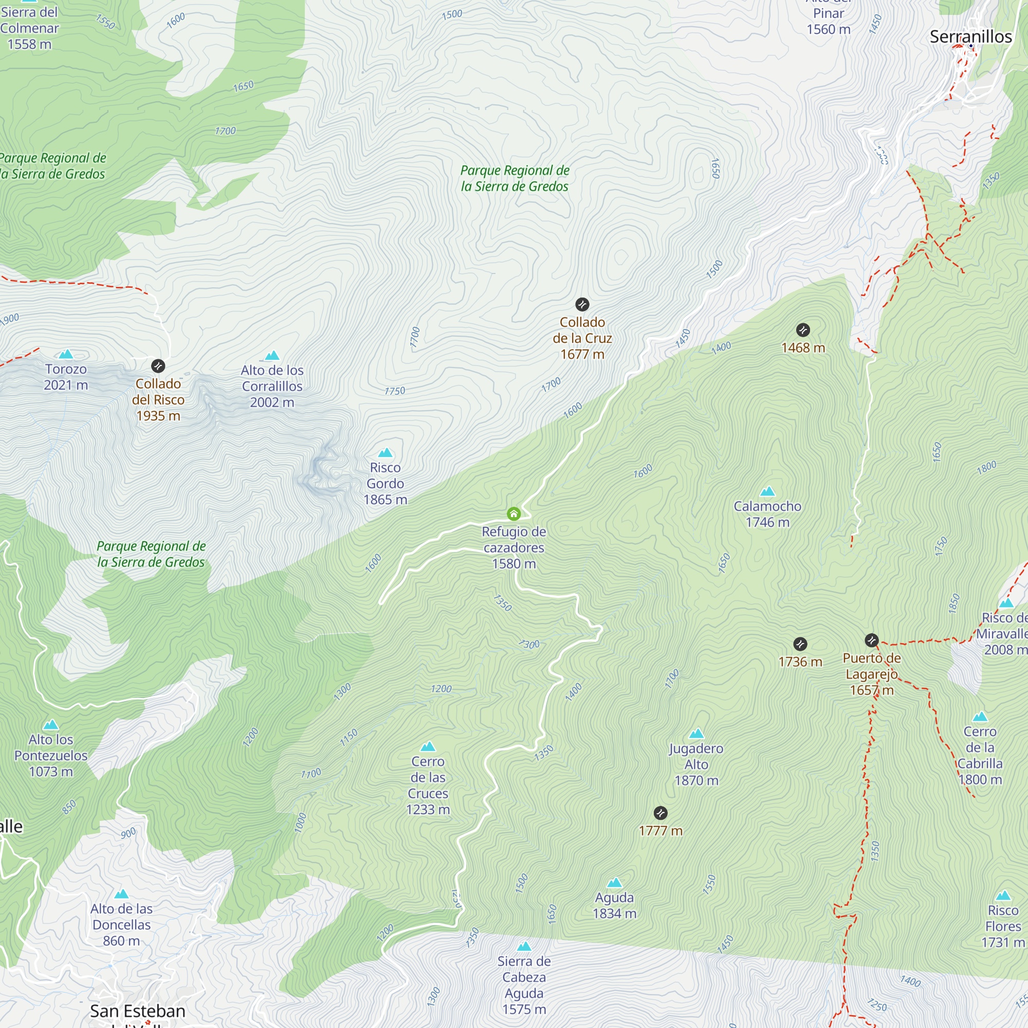 Refugio de cazadores map