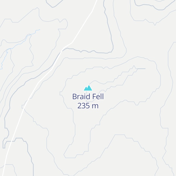 Map of Braid Fell