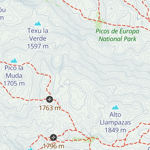 Map of Pico Julagua de Onís