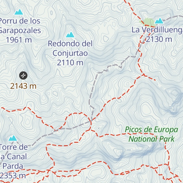 Map of Pico los Cabrones