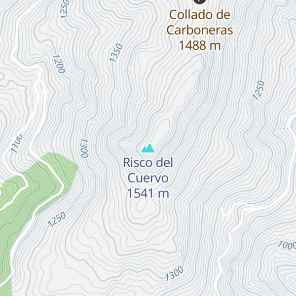 Map of Risco del Cuervo