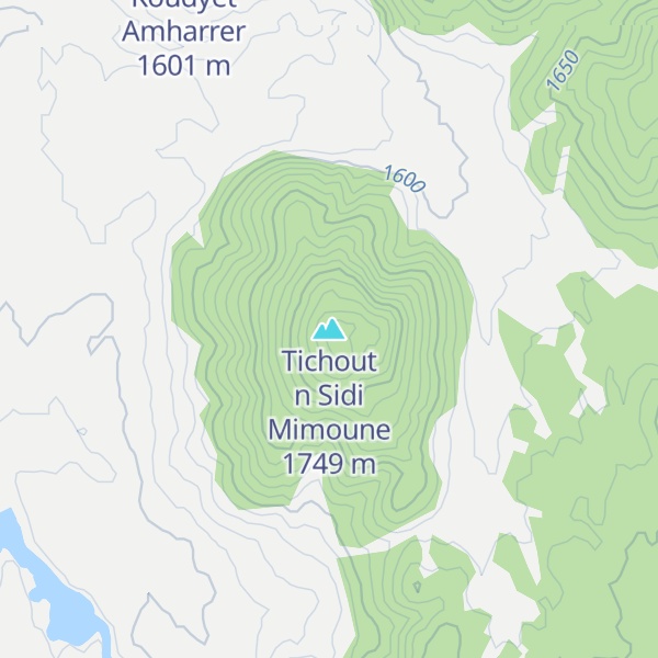 Map of Tichout n Sidi Mimoune