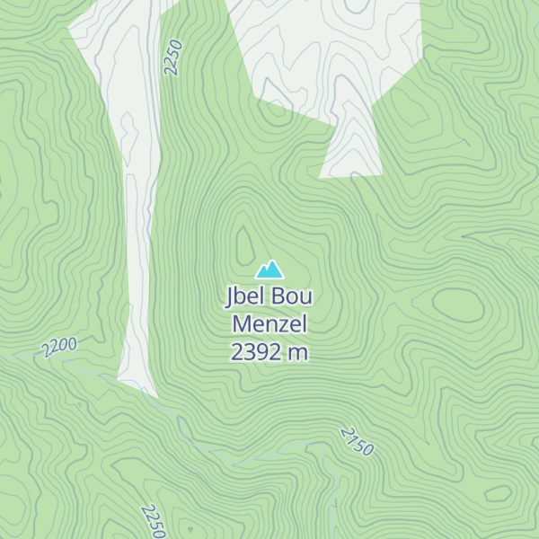 Map of Jbel Bou Menzel
