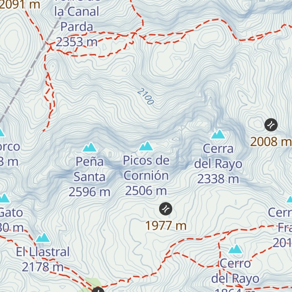 Map of Picos de Cornión