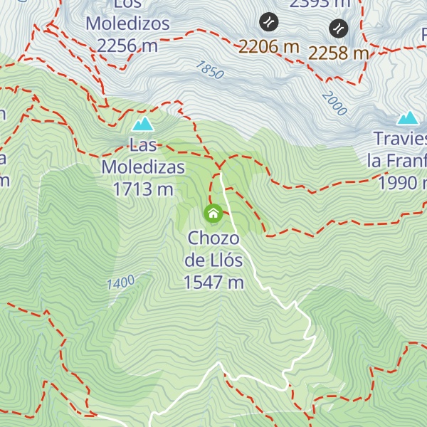 Map of Chozo de Llós