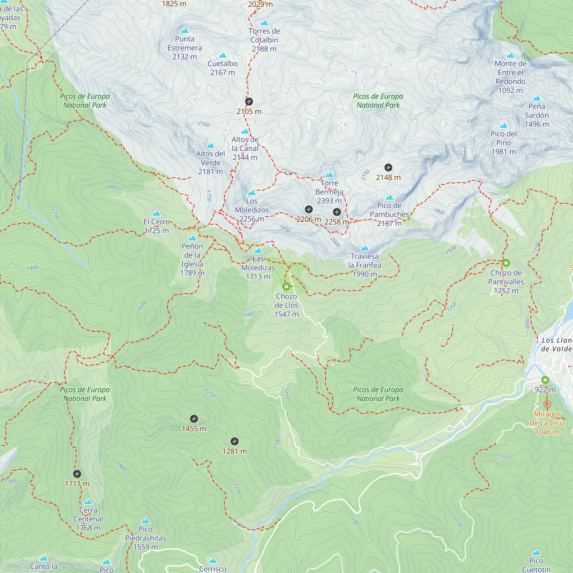 Chozo de Llós map