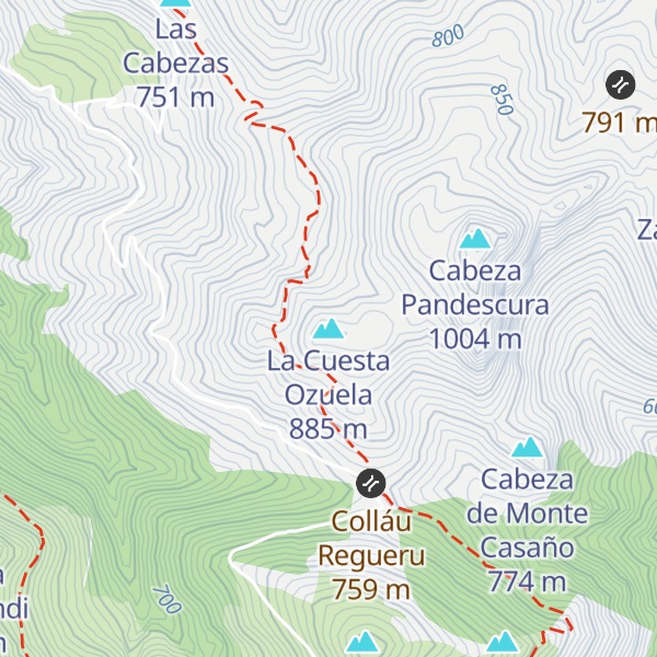 Map of La Cuesta Ozuela